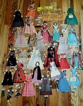 Vintage 1934 Little Women Paper Doll Cut - Outs By Rachel Taft Dixon Complete