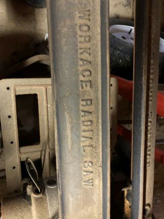 Antique,  WorkAce,  Radial Arm Saw,  Cast Frame and Base,  Yes It,  Local PU 3