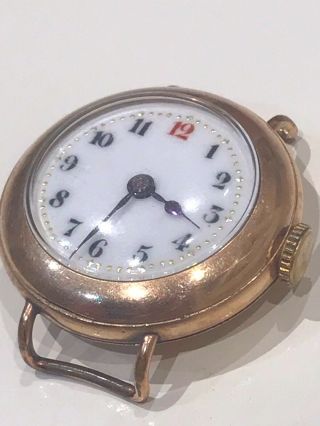 Vintage Antique Ww1/ww2? Rolled Gold? Trench Military Style Watch Joblot