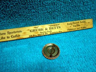 VTG 1952 Pennsylvania Fishing License & Laws Advertising Ruler Grube Betts PA 4