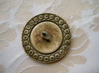 LARGE ANTIQUE FRENCH PORCELAIN BUTTON 19 TH CENTURY DIAMETER 1,  456 INCH 3
