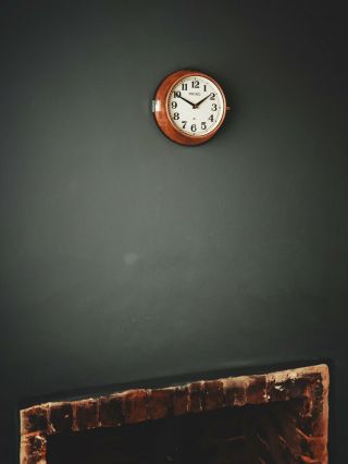 Vintage Seiko Ship ' s Wall Clock - Copper Leaf 4