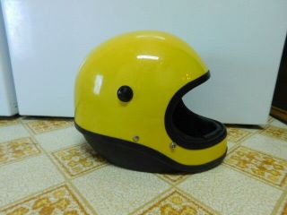 Shoei Vintage Full Face Motorcycle Helmet Yellow S - 107