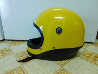 Shoei Vintage Full Face Motorcycle Helmet Yellow S - 107 2