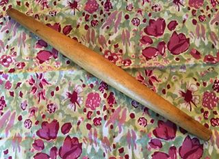 Antique Primitive French Hand Turned Wood Tapered Rolling Pin 20”