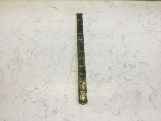 H.  B.  Rouse & Co.  Typist Ruler 6 & 12 Pt Time Saver For Printers Vintage Brass