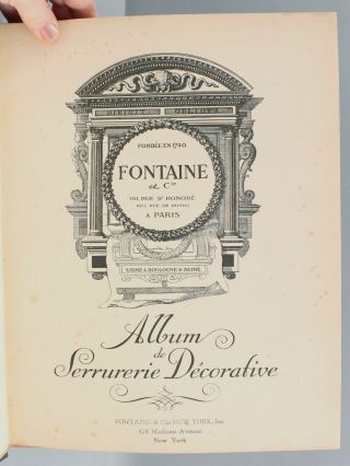 Antique Illustrated Album de Serrurerie Architectural Hardware Trade Catolog 4