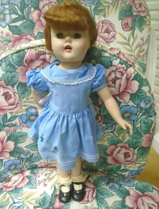 Vintage Unique Arranbee Hard Plastic Doll With Grow Hair Feature " Judy " 1951