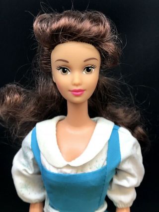 Vintage Disneys Beauty And The Beast Belle Doll Mattel Barbie Size For Ooak