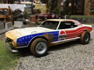 Custom Adult Built Camaro Dirt Modified Stocker Raced And Weathered Detailed Nr