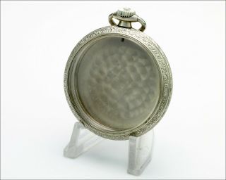 Antique Keystone Nickeloid Decorated Case For Pocket Watch - Ø 50.  4mm