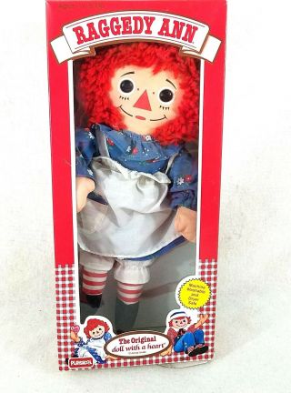 Vintage 1989 Playschool 12 " Raggedy Ann Doll 70101