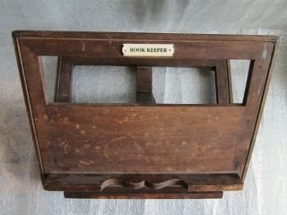 Antique Adjustable Wooden Book Stand Easel Holder Display Tabletop
