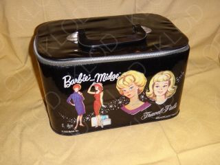 Barbie And Midge Travel Pals Zipper Case 1964 No Mirror Mattel