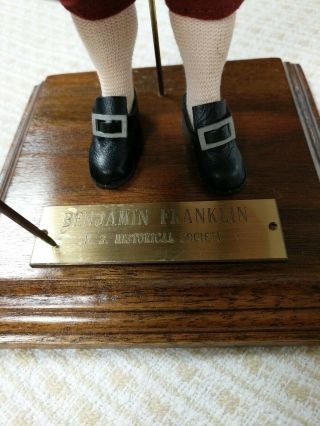 Vintage US Historical Society Benjamin Franklin Living Image Doll 2