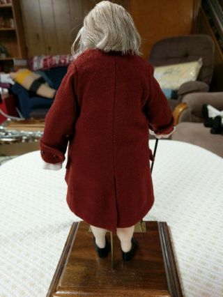 Vintage US Historical Society Benjamin Franklin Living Image Doll 4