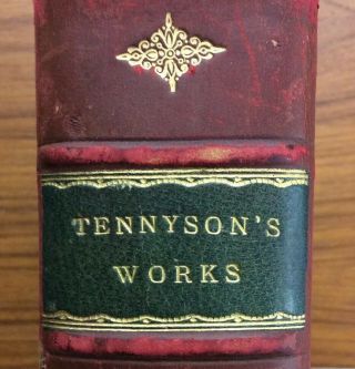 Antique 1915 The Complete Of Alfred Lord Tennyson Leather Spine