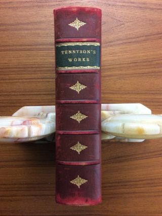 Antique 1915 THE COMPLETE OF ALFRED LORD TENNYSON Leather Spine 2