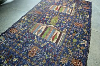 Geomtric Pattern Afghanistan Tribal Carpet,  Tree Of Life Rug