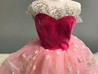 Vintage Barbie Pink Dream Stars Glow in the Dark Dream Velvet Tulle Gown 2