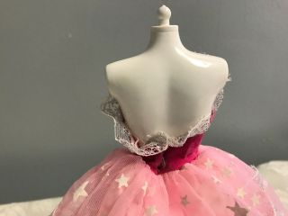 Vintage Barbie Pink Dream Stars Glow in the Dark Dream Velvet Tulle Gown 5