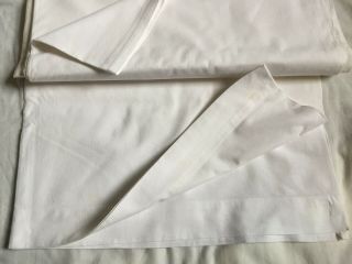 Vintage White 100 Cotton Flat Sheet 94 X 71 " Single