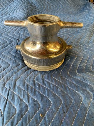 Antique Fire Truck Alf Adapter Swivel Male To Female 4 1/2 Nh To 21/2