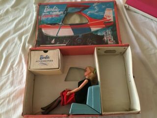 Vintage Barbie Goes Travelin Case And Doll