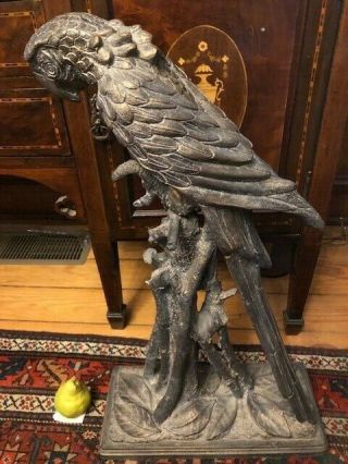 Jaru Monumental Macaw Parrot Cast Mid Century Sculpture