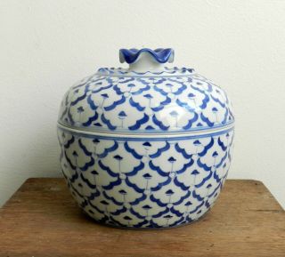 Chinese Blue And White Ginger? Jar 15cm X 15cm
