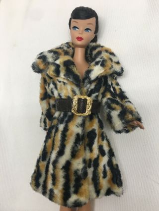 Vintage Barbie Doll Clone Bild Lilli Maddie Mod Premier? Fur Coat Hong Kong Tag