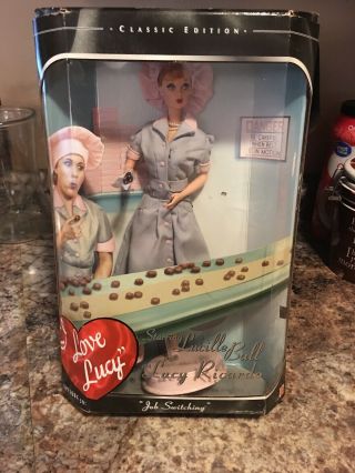 I Love Lucy " Job Switching " 1998 Barbie Doll Episode 39 Mattel 21268 Nrfb