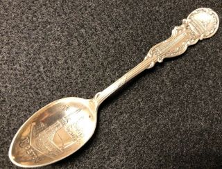 Old South Church Boston Vintage Sterling Silver Souvenir Spoon Faneuil Hall
