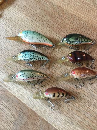 Vintage Bomber Screw Tail Fishing Lure Of Of 7