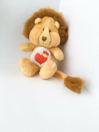 Vintage 1984 Care Bear Cousins Brave Heart Lion 13 " Plush Doll