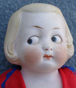 Antique All Bisque Googly Boy German Impish Character Limbach