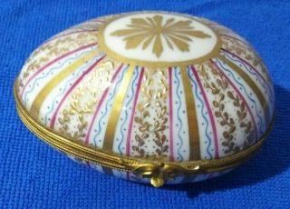 Antique LIMOGES Box TIFFANY & CO.  PRIVATE STOCK LE TALLEC EGG HAND PAINTED 3