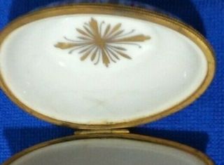 Antique LIMOGES Box TIFFANY & CO.  PRIVATE STOCK LE TALLEC EGG HAND PAINTED 8