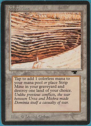 Strip Mine (d Tower) Antiquities Spld Land Uncommon Magic Card (32971) Abugames