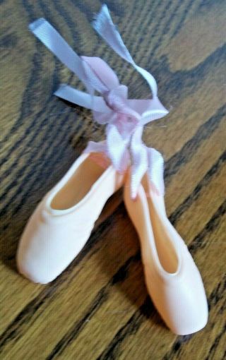 Vintage Ballerina Ballet Slippers Shoes Soft Plastic 2 "