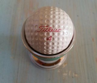 Vintage Antique Titleist 4 Acushnet Dt Red Golf Ball
