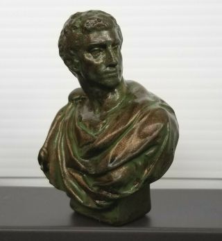 Ancient Roman Republic Brutus Julius Caesar Assassin Antique Brass Bust Statue 2