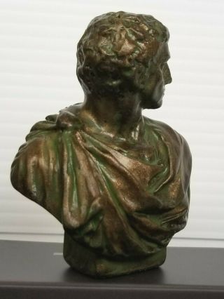 Ancient Roman Republic Brutus Julius Caesar Assassin Antique Brass Bust Statue 3