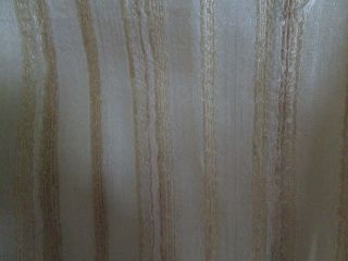 Cream And Beige Stripe Silk For French Fashion Antique Doll Clothes