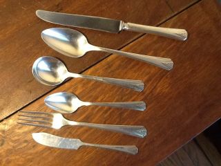 Oneida Community Silverplate 1929 Deauville 1 Place Setting And Serving Spoon