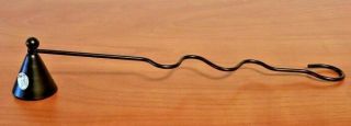 Vintage Candle Flame Snuffer Twisted Handle Hook On The End 10 " Long