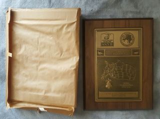 Vintage B.  A.  S.  S.  Fishing Trophy Plaque: 1990 7th Place Maryland Bassmaster Invit