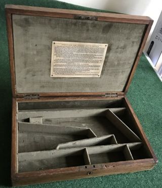 Antique Case For A Colt Navy 1851/61 Percussion Revolver Gun.
