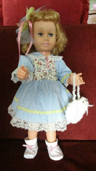 Chatty Cathy Vintage 20 " Doll - Fully Dressed -  Will Pose Well.  Mattel