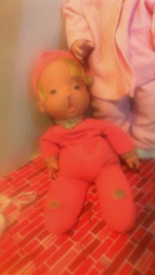 Vintage Mattel 1969 Baby Tender Love and 1970 Baby Beans Dolls 4